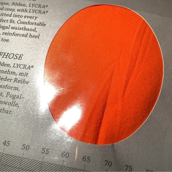 Fogal semi opaque pantyhose, 30 denier, style 138N, color orange, size: M - Picture 11 of 11